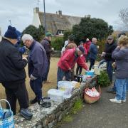 4 Avril Pétanque à la Poste - pause café